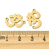 201 Stainless Steel Connector Charms STAS-U003-04G-3