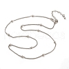 Brass Satellite Chains  Necklaces for Women NJEW-D302-27P-4