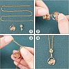SUPERFINDINGS 16Pcs 4 Style Brass Micro Pave Cubic Zirconia Ice Pick Pinch Bails ZIRC-FH0001-08-3