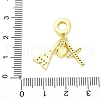 Brass Micro Pave Cubic Zirconia Pendants KK-D325-17G-3