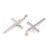 Rhodium Plated 925 Sterling Silver Pendants STER-T007-41P-2