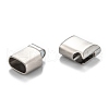 Tarnish Resistant 316 Surgical Stainless Steel Magnetic Clasps with Glue-in Ends X-STAS-F269-01MP-3