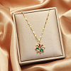 Alloy Colorful Rhinestone Pendant Necklaces for Women WGDF473-22-1
