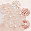 ARRICRAFT 280Pcs 4 Styles ABS Plastic Imitation Pearl Beads OACR-AR0001-17-4