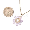 Glass & Glass Pearl Beads Pendants Necklaces for Women NJEW-MZ00106-07-3
