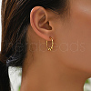 Brass Round Hoop Earrings for Women QH7304-1