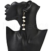 Glass Pearl Dangle Earrings EJEW-JE06463-01-2