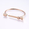 Ion Plating(IP) 304 Stainless Steel Bangles BJEW-P222-14RG-2