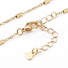 304 Stainless Steel Heart with Dog Paw Print Pendant Necklaces NJEW-JN03351-05-3