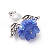 Glass Seed Beaded Angel Pendants PALLOY-MZ00714-4