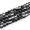 Baking Painted Transparent Glass Beads Strands DGLA-N011-4mm-10-1