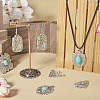 16Pcs 8 Styles Synthetic Turquoise Pendants FIND-TA0002-15-16