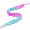 Transparent Gradient Color Glass Beads Strands GLAA-H021-01A-21-1