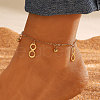 Stainless Steel Charm Chain Anklet for Women WG34D3C-07-1