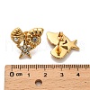 304 Stainless Steel Rhinestone Stud Earrings EJEW-P316-12G-2