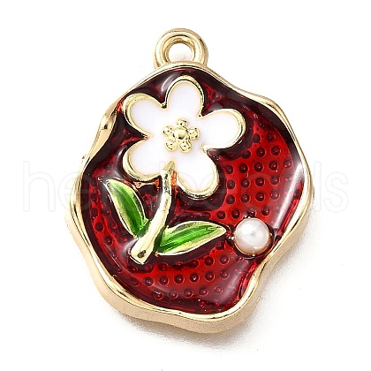 Alloy Enamel Pendants ENAM-K076-11C-G-1