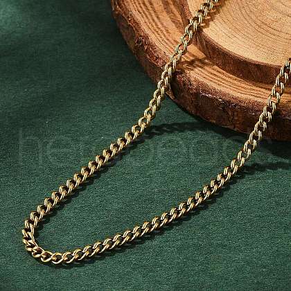 Ion Plating(IP) 304 Stainless Steel Necklace STAS-J023-03G-1