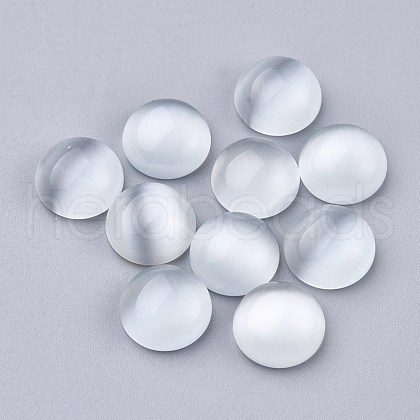 Cat Eye Cabochons GLAA-P039-A06-10mm-1