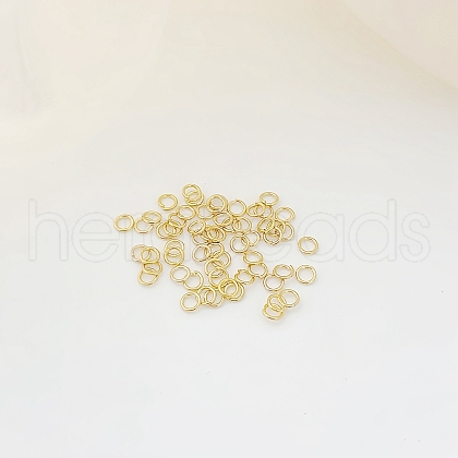 50Pcs Brass Open Jump Rings PW-WG80FA8-03-1
