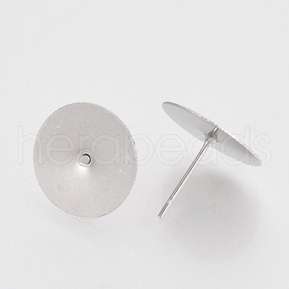 Tarnish Resistant 304 Stainless Steel Stud Earring Findings STAS-S079-04-1