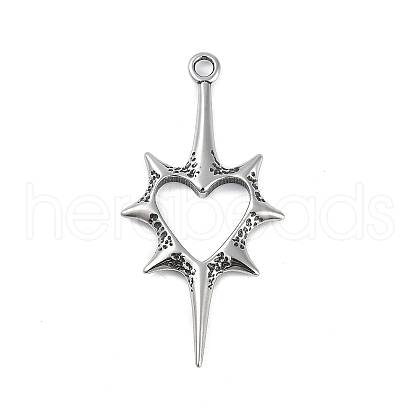 316 Surgical Stainless Steel Pendants STAS-G349-37AS-1