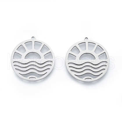 Non-Tarnish 201 Stainless Steel Pendants STAS-N090-LA912-1-1