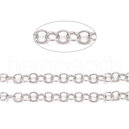 Tarnish Resistant 304 Stainless Steel Rolo Chains CHS-F011-08E-P-1