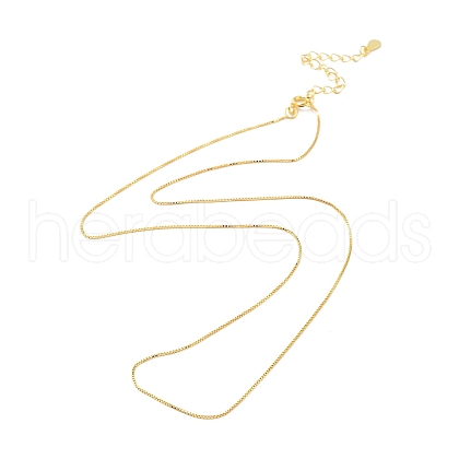 925 Sterling Silver Chain Necklace NJEW-A011-03A-G-1
