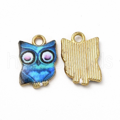 Printed Alloy Pendants PALLOY-H127-02G-07-1