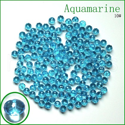 Imitation Austrian Crystal Beads SWAR-F068-3x4mm-10-1