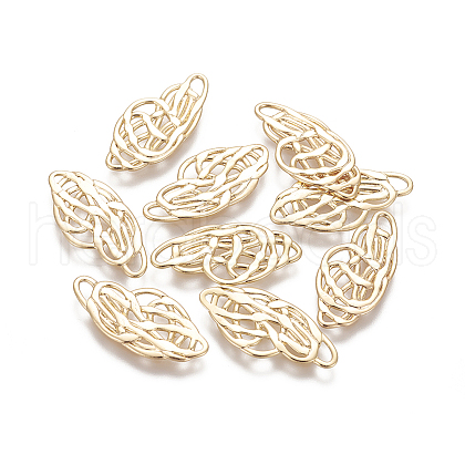 Brass Filigree Joiners KK-I644-24G-1