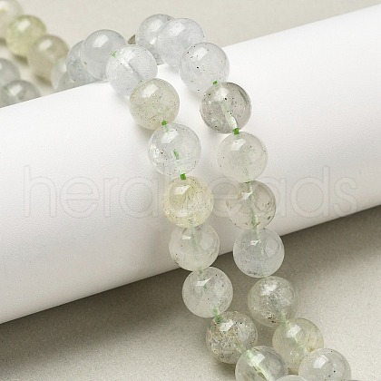 Natural Green Beryl Beads Strands G-F787-01-10mm-1
