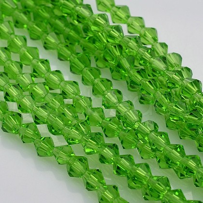 Bicone Glass Beads Strands X-EGLA-P016-4mm-05-1