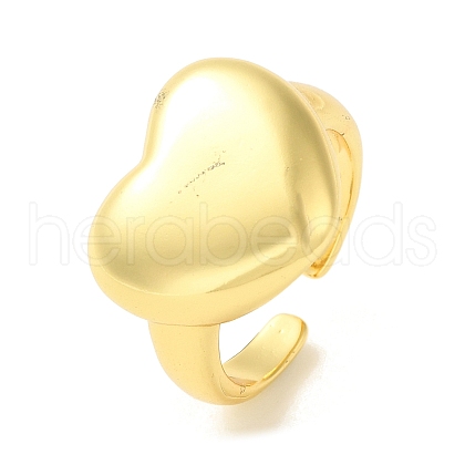 Brass Open Cuff Rings RJEW-R145-05G-1