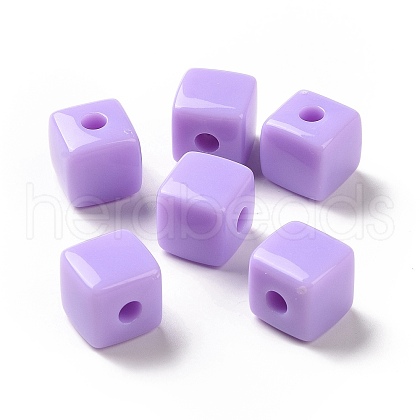 Opaque Acrylic Beads OACR-E015-02I-1