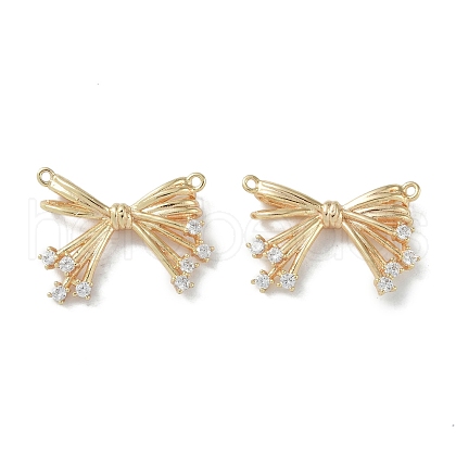 Brass Micro Pave Clear Cubic Zirconia Pendants KK-H482-06G-1