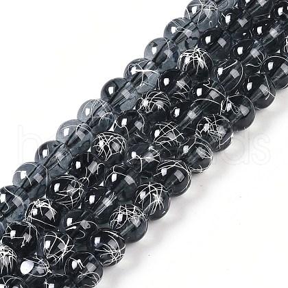 Drawbench Transparent Glass Beads Strands GLAD-Q012-6mm-14-1