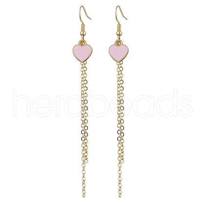 Alloy Enamel Dangle Earrings EJEW-JE06024-1