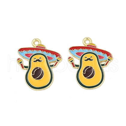 Cinco De Mayo Theme Alloy Enamel Pendants ENAM-V001-05G-G-1