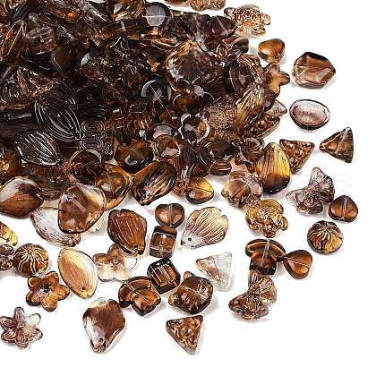 Gradient Color Transparent Glass Beads GLAA-B026-01I-1