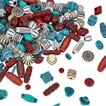   170Pcs Opaque Acrylic Beads MACR-PH0001-83-1