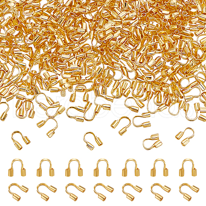 400Pcs Brass Wire Guardian and Protectors KK-LP0001-21G-1