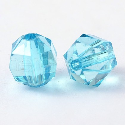 Transparent Acrylic Beads PL371Y-7-1