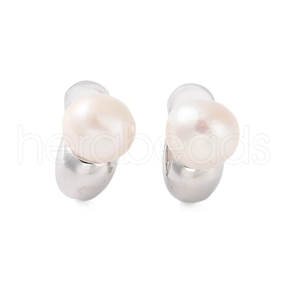 925 Sterling Silver Studs Earring EJEW-H002-24P-1