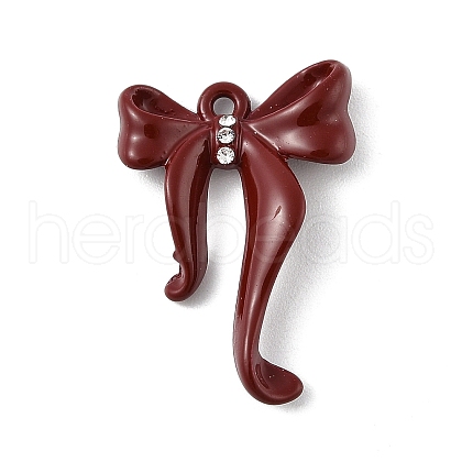 Alloy Rhinestone Pendants with Enamel PALLOY-V005-01-1