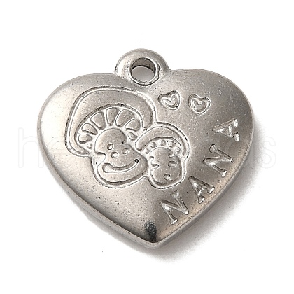 Non-Tarnish 304 Stainless Steel Pendants STAS-R223-02G-1