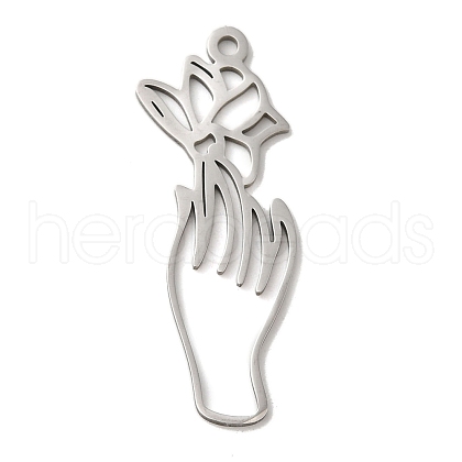 Non-Tarnish 201 Stainless Steel Pendants STAS-B049-04P-1