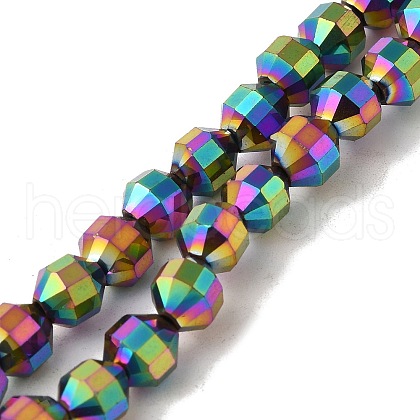 Electroplated Synthetic Non-magnetic Hematite Beads Strands G-I364-L01-04-1