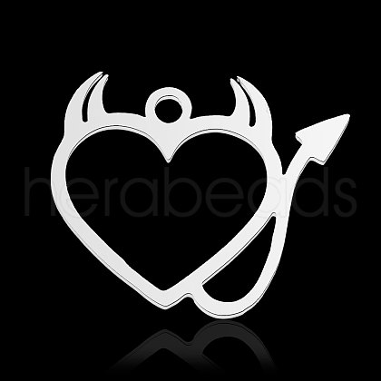 Non-Tarnish 201 Stainless Steel Pendants STAS-N090-LA875-1-1