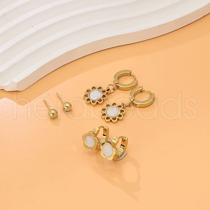 3 Pairs Elegant Stainless Steel Earring Sets OF1161-5-1